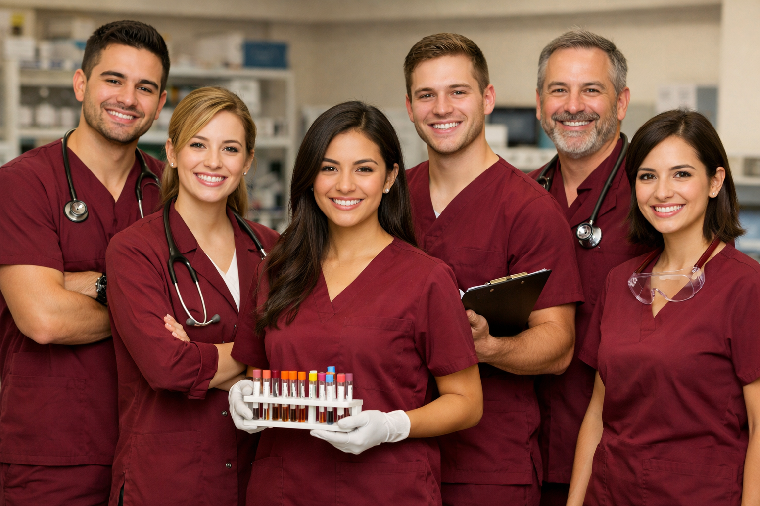 Equipo de profesionales de medicina transfusional